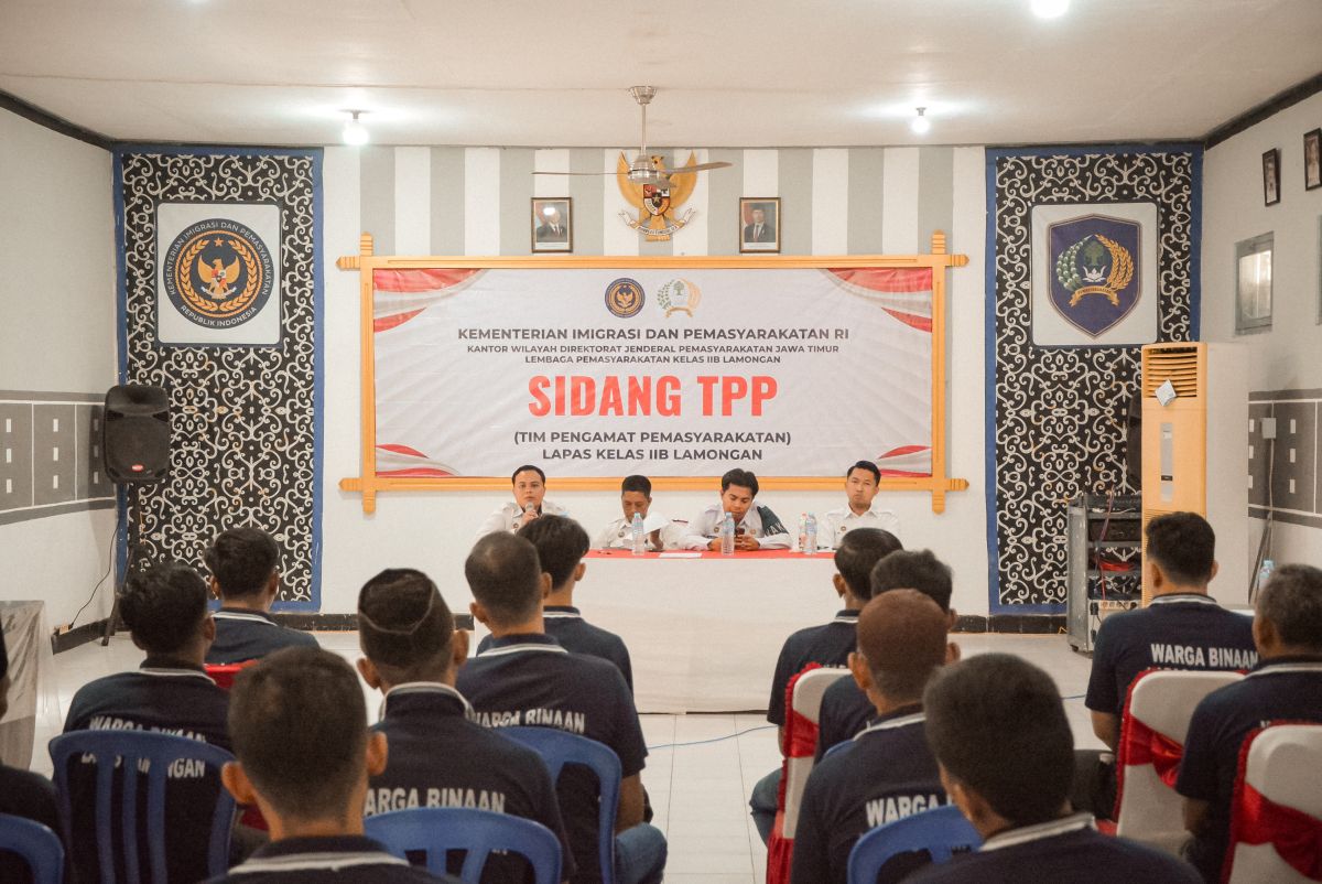 Sidang Tim Pengamat Pemasyarakatan (TPP) Jadi Wujud Komitmen Lapas Lamongan Penuhi Hak Integrasi Warga Binaan